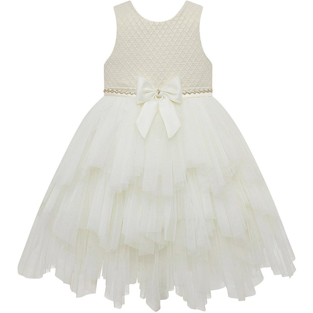 NWT Couture Princess Ivory tiered A-line dress